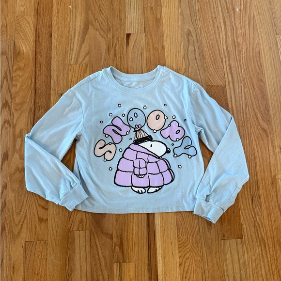Girls’ Peanuts Snoopy Long Sleeve Graphic Tee, Size 8 - Picture 2 of 7